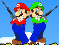 Марио стрелялка на двоих