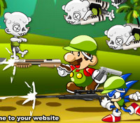 Марио и Соник против зомби
