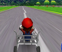Марио гонки на тележке